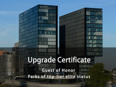 Hyatt Upgrade Certificate --  Guest Of Honor