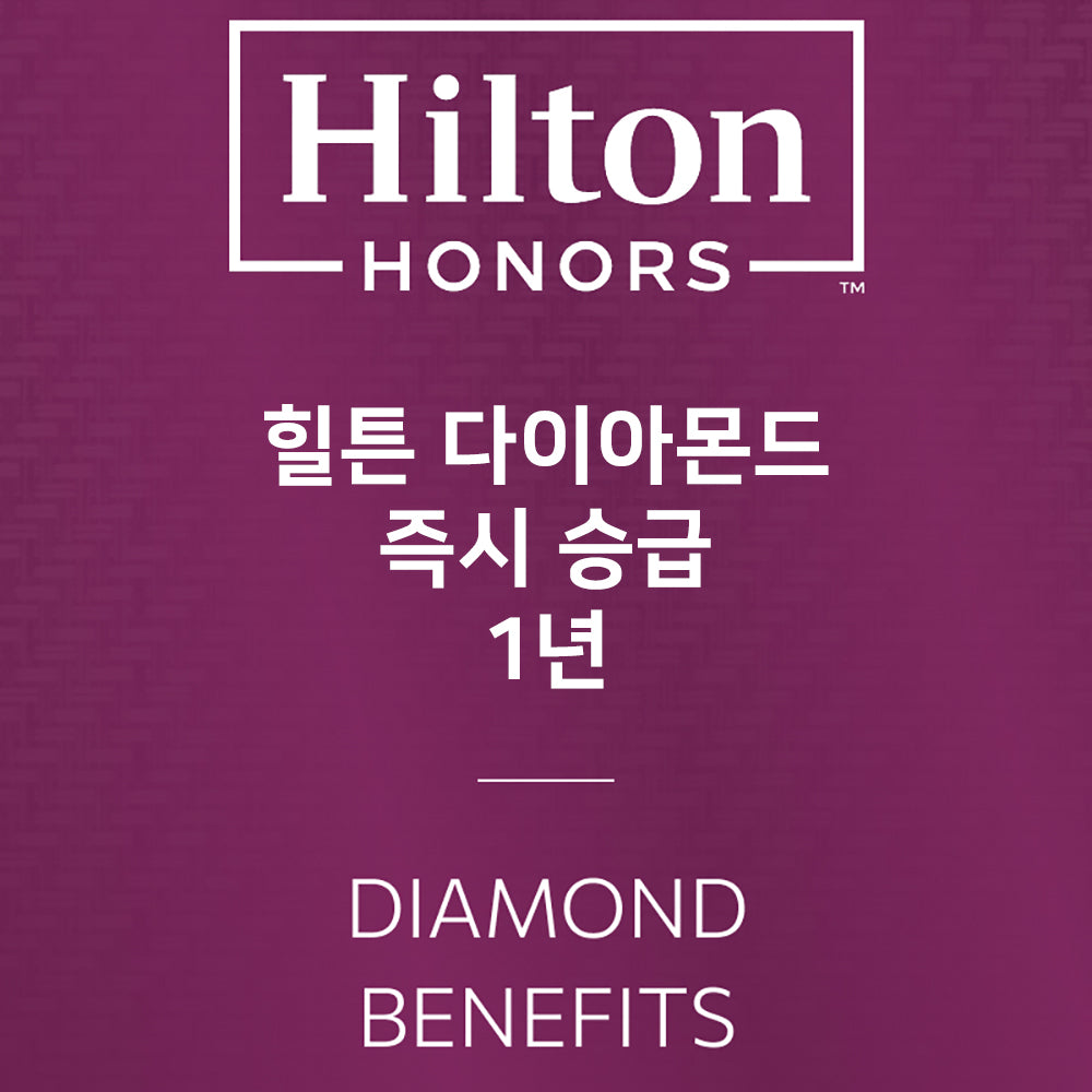 힐튼 다이아몬드 1년 즉시 승급