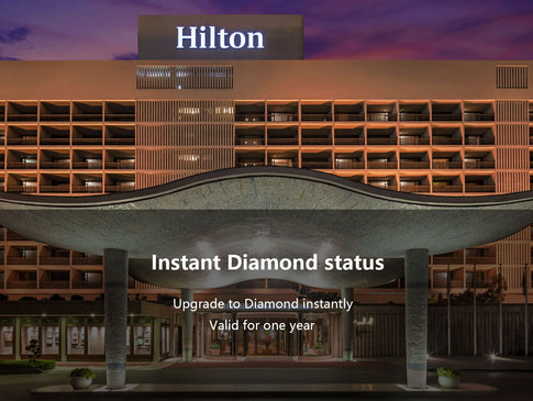 Hilton ehrt 1 Jahr Instant Diamond -Mitgliedschaft