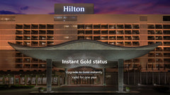 Hilton ehrt 1 Jahr sofortig Gold Mitgliedschaft