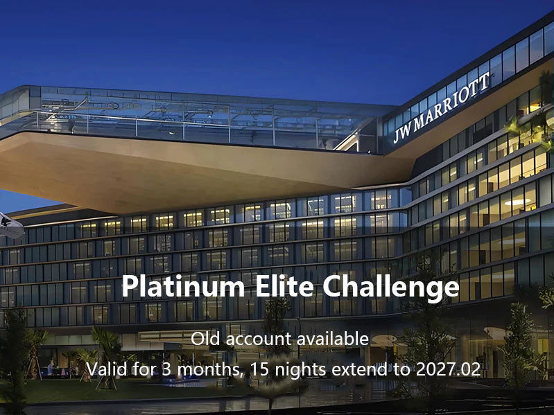 تحدي النخبة البلاتينية من برنامج Marriott Bonvoy - إقامة لمدة 15 ليلة حتى عام 2028