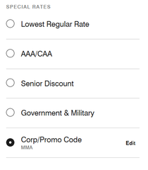 Marriott MMA Discount - Associate Rate