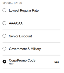 Marriott MMP Discount - Associate Rate